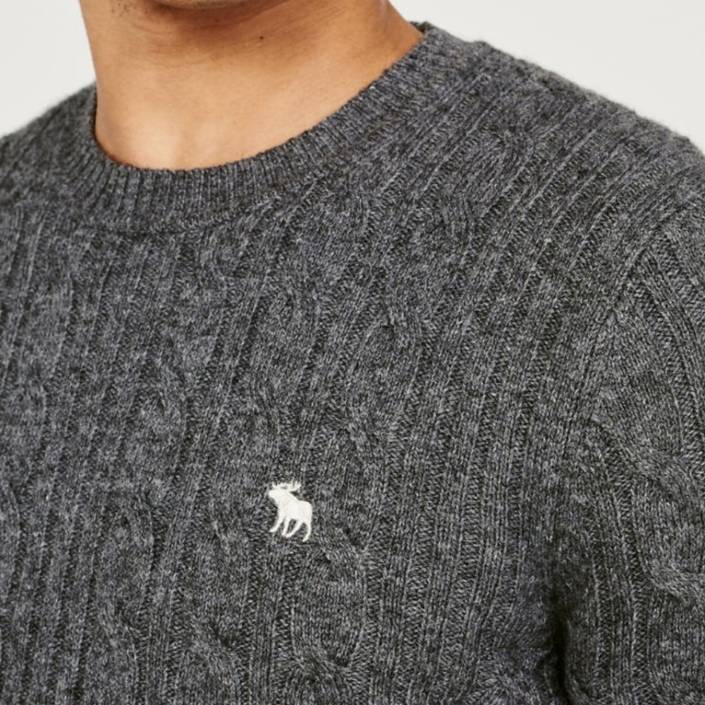 Abercrombie Icob Cable men's sweater XL - Picture 6 of 9